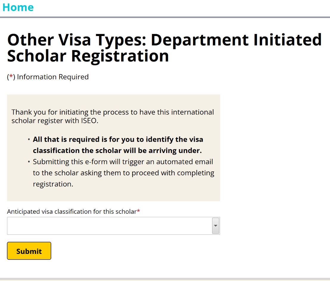 dept registration